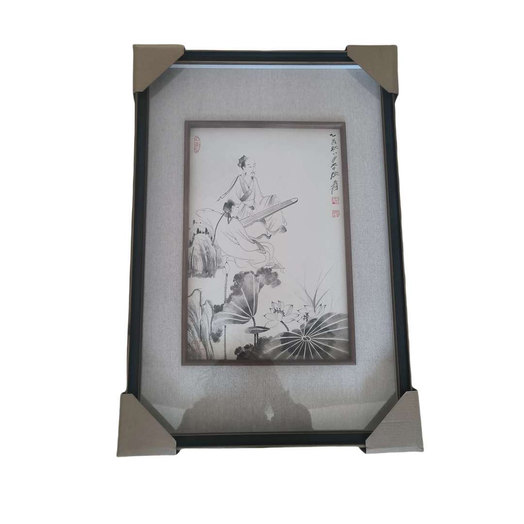 e401 ZDQ 绘画 带框尺寸42*63 画心25*27