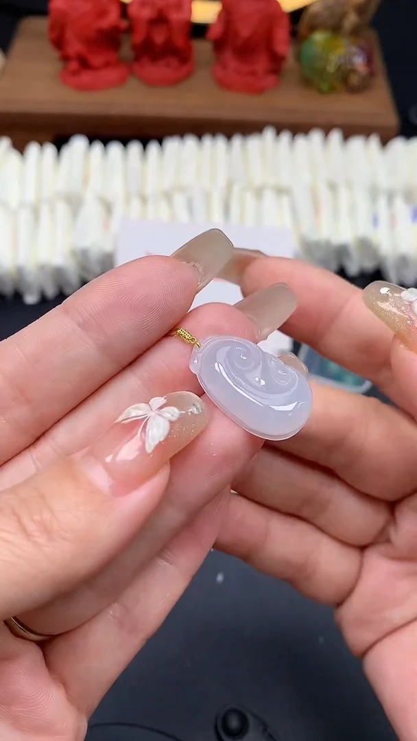 【闪购商品】翡翠吊坠(不含链)18K金镶嵌MS152553