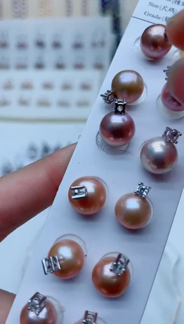 淡水珍珠银S925镶嵌颈饰吊坠多样性发其一