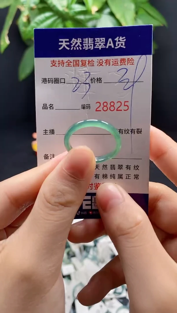 翡翠戒指未镶嵌天然翡翠戒圈8825