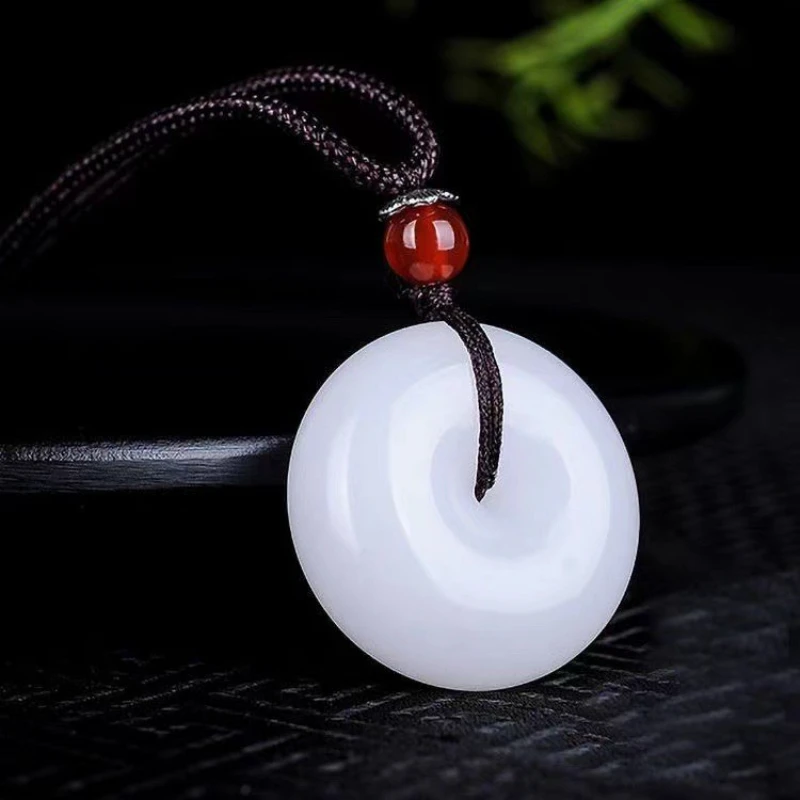 非金属项链 挂件玉佩短款项链平安扣吊坠复古民族风情侣男女