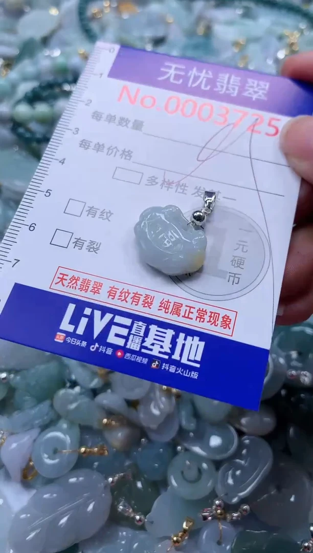 翡翠未镶嵌吊坠(不含链)3725
