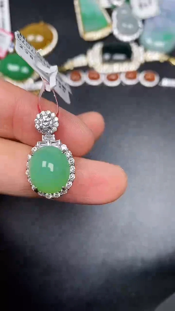 银S925镶嵌戒指翡翠1960