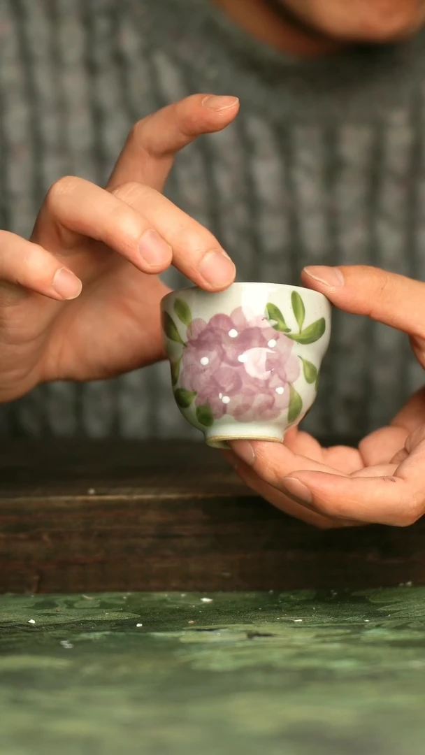 青诗集手工手绘瓷器