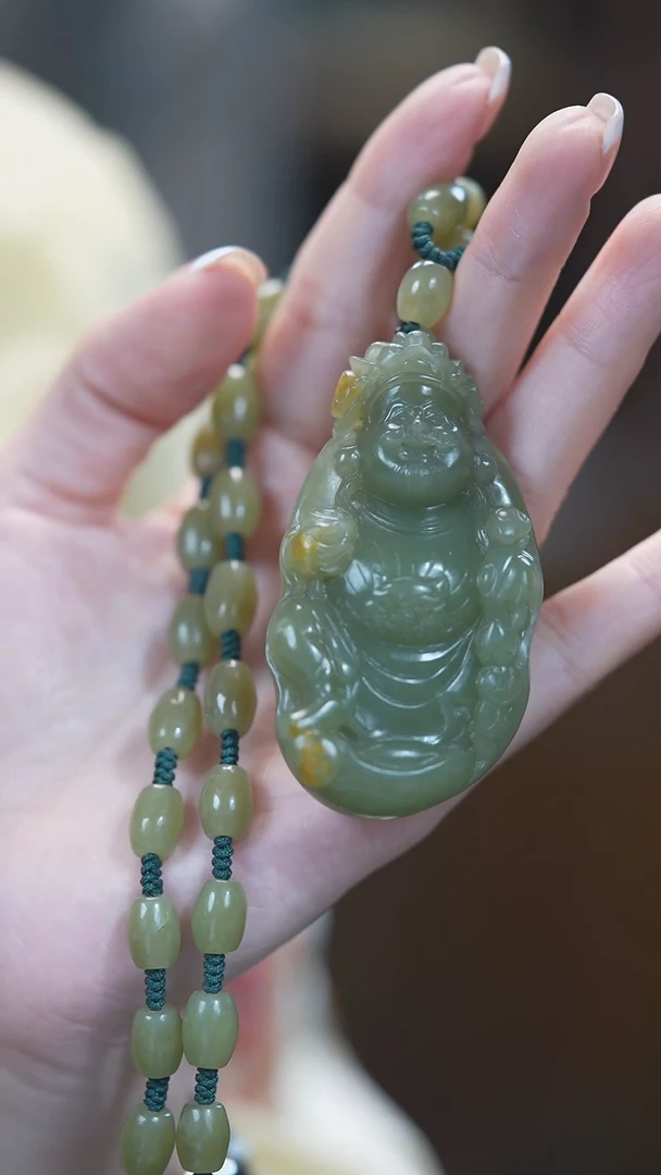 颈饰未镶嵌和田玉财神爷