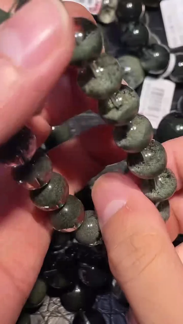 未镶嵌手链水晶西*单圈绿幽灵A11