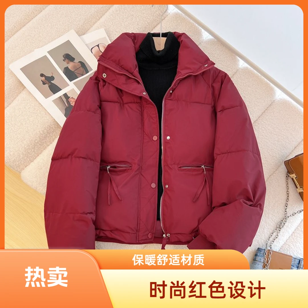 冬季新款棉袄女装时尚宽松短款韩版棉服立领显瘦百搭冬棉衣外套女