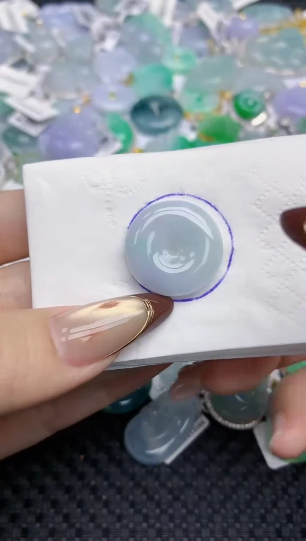 颈饰未镶嵌翡翠   天然翡翠A货  百元以上9米证书费自理