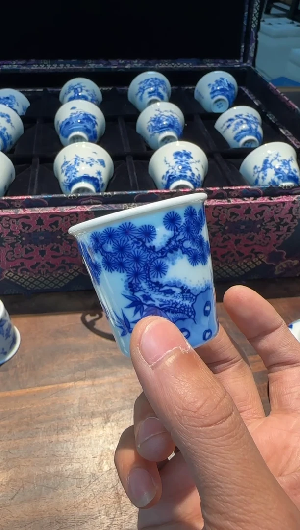 【闪购商品】邵春霞 松竹梅直口小杯