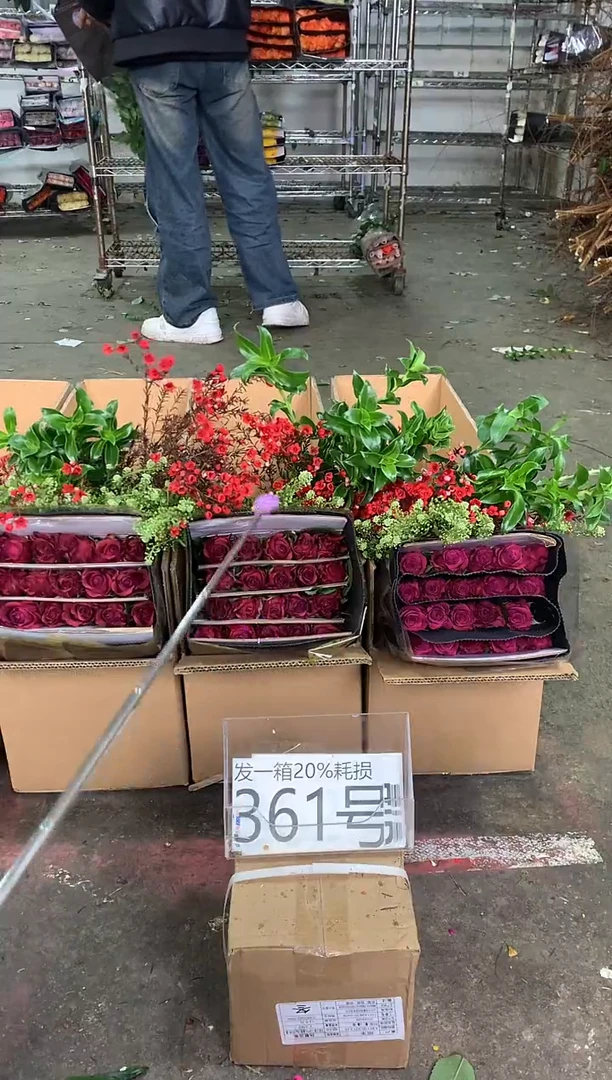 361号♥中通含20%耗损发一箱鲜花