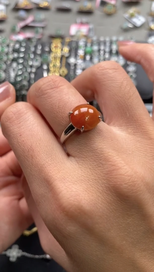 【闪购商品】翡翠戒指银S925镶嵌11111--1