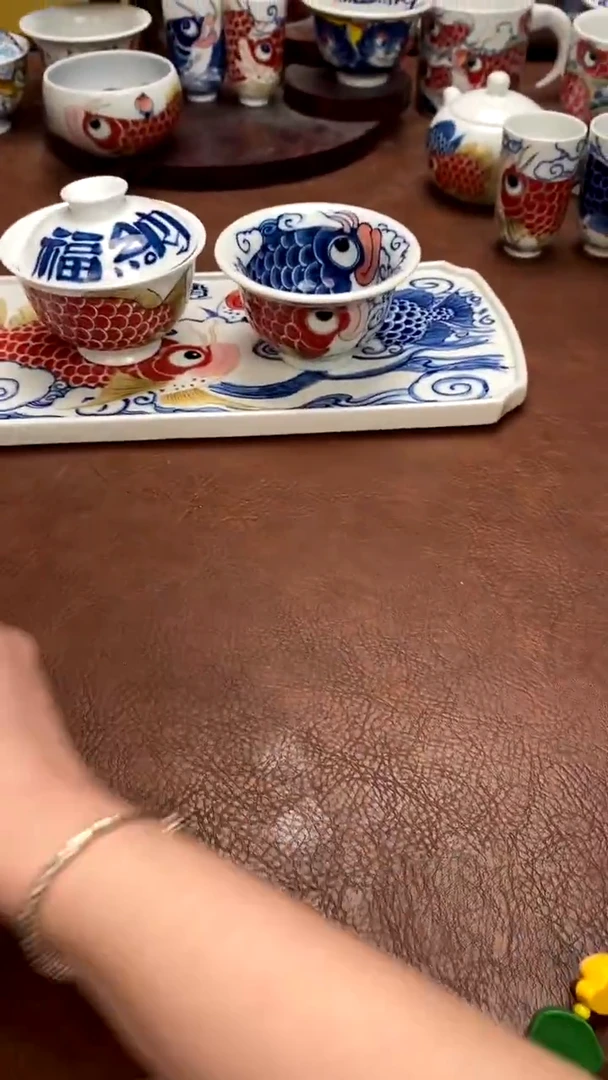 【闪购商品】套装（逍遥游茶盘=纳福盖碗+玉麟）