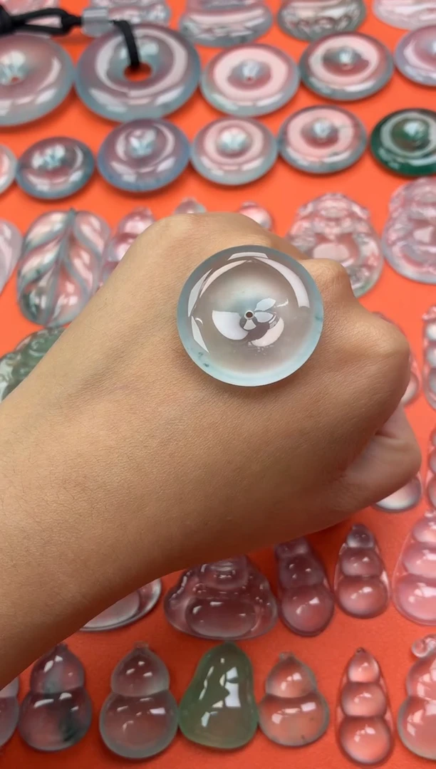 吊坠(不含链)未镶嵌翡翠3 平安扣 31.7 6.6