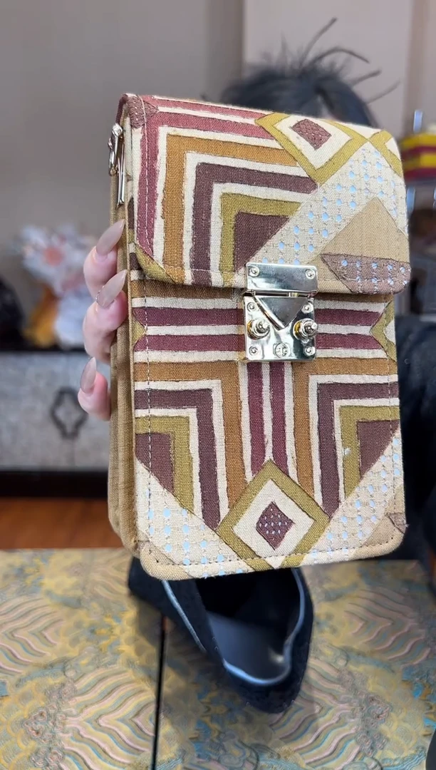 刺绣非遗唐锦包包