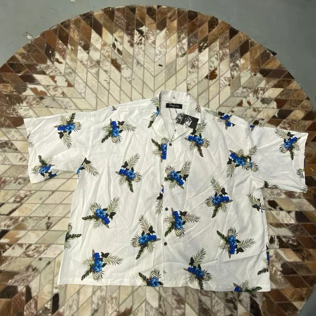 29814-花叶衬衫短袖