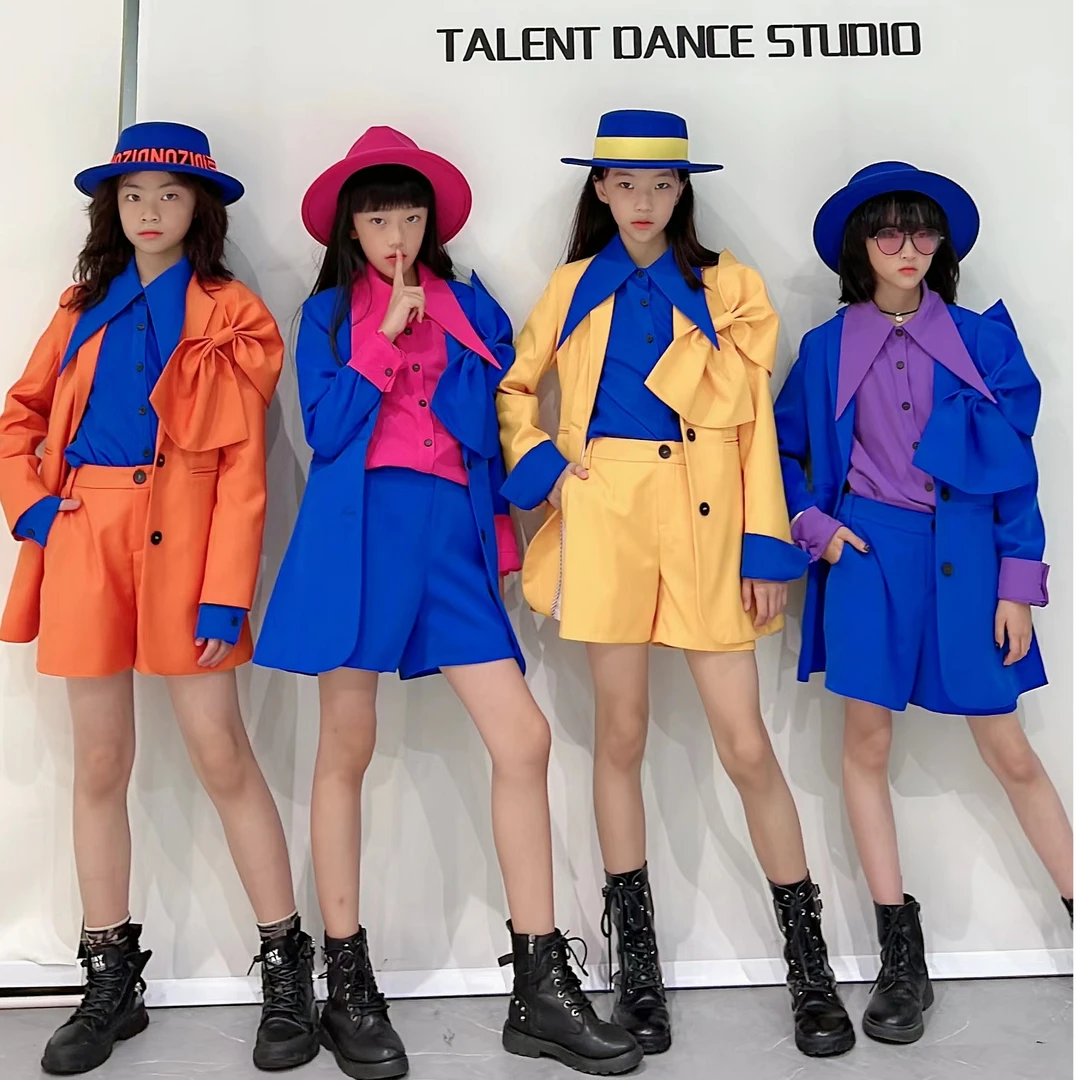 儿童女演出服时尚街舞亲子嘻哈洋气韩版B类走秀气质帽子网红万能