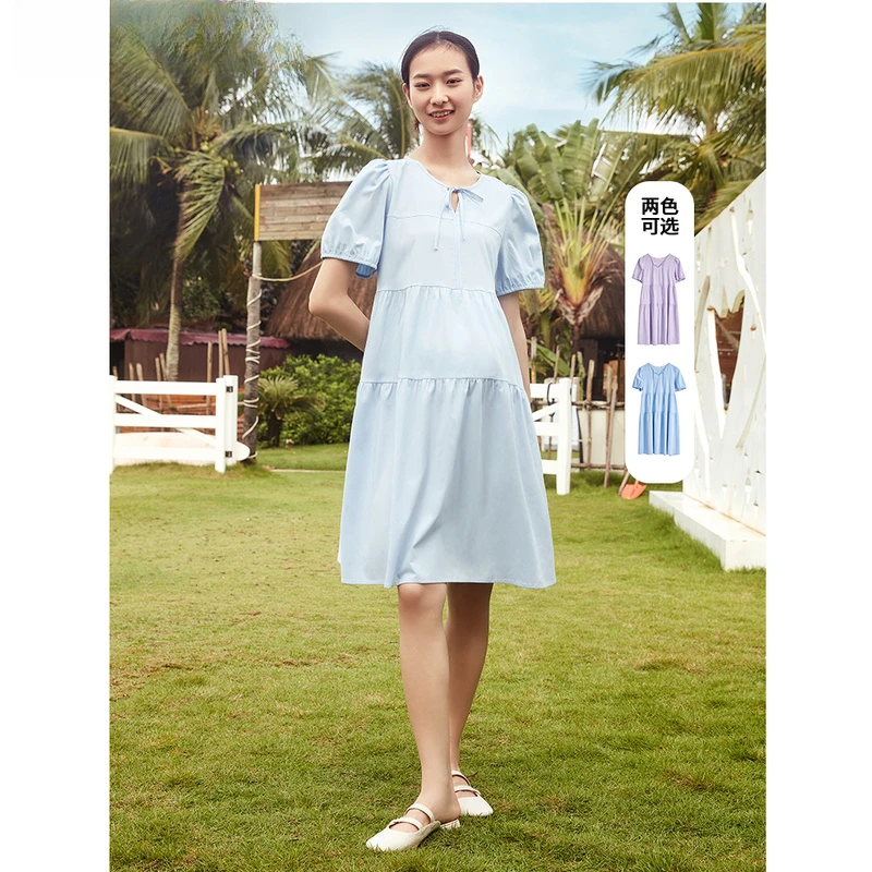 孕妇蛋糕裙夏装2025款时尚连衣裙夏款显瘦裙子孕晚期上衣HH32566