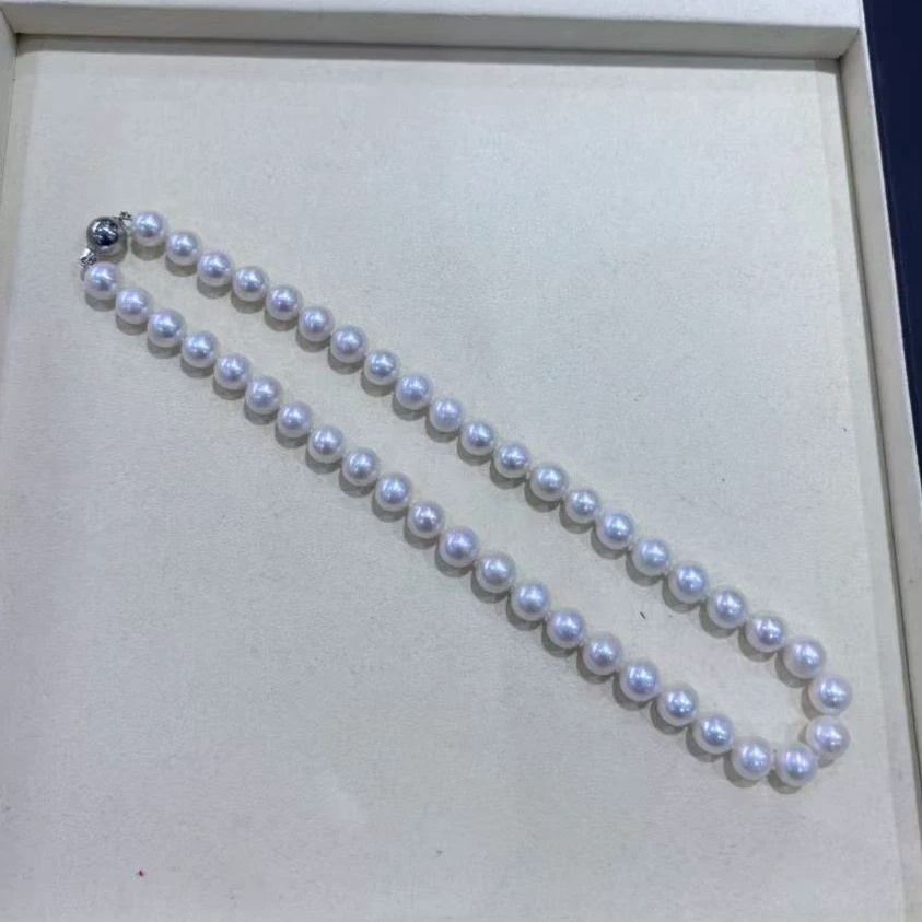 淡水无核10-11mm微瑕项链 S925球形扣头QC0010