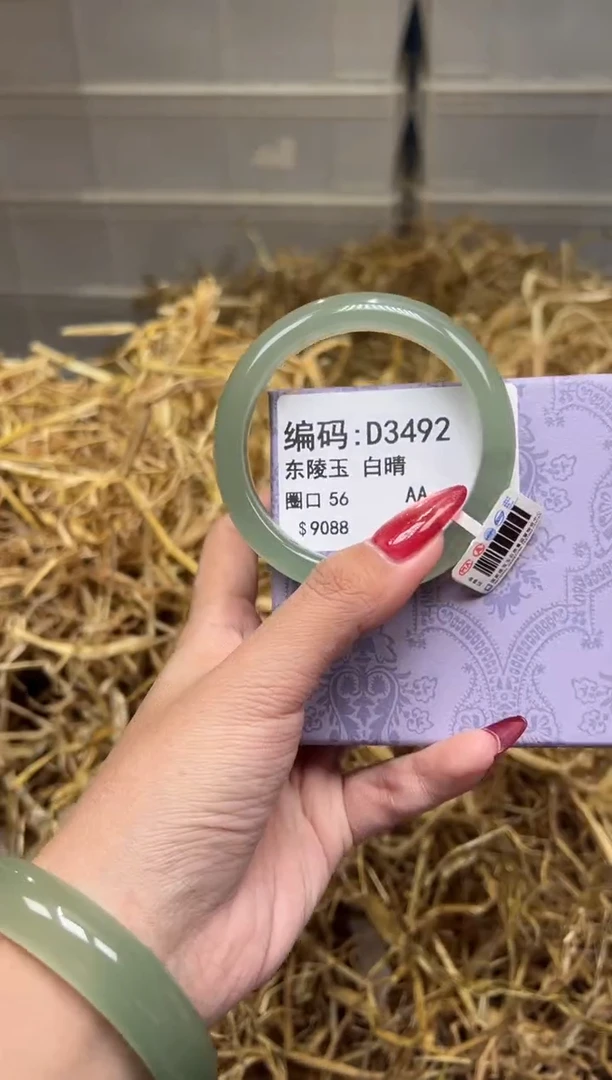 未镶嵌手镯石英质玉D3492