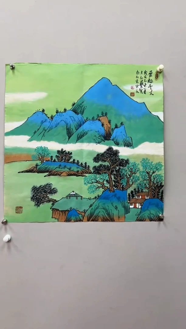 国画乔常仁4平尺精品作品