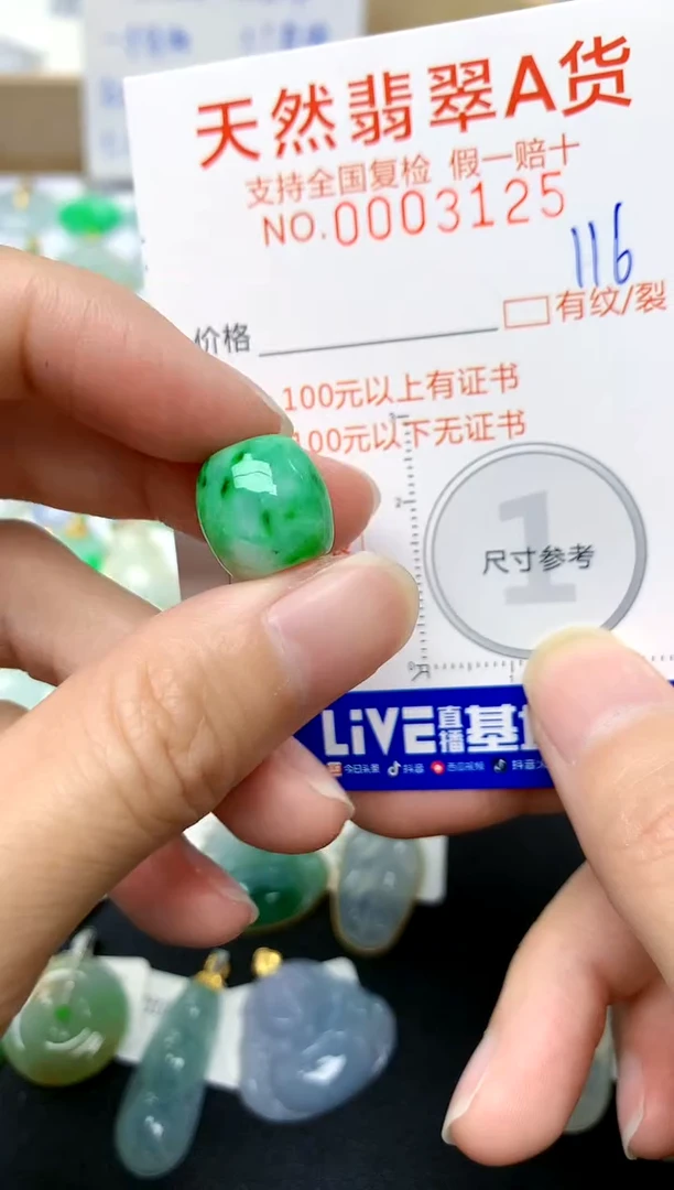 【闪购商品】翡翠颈饰未镶嵌116天然A货翡翠