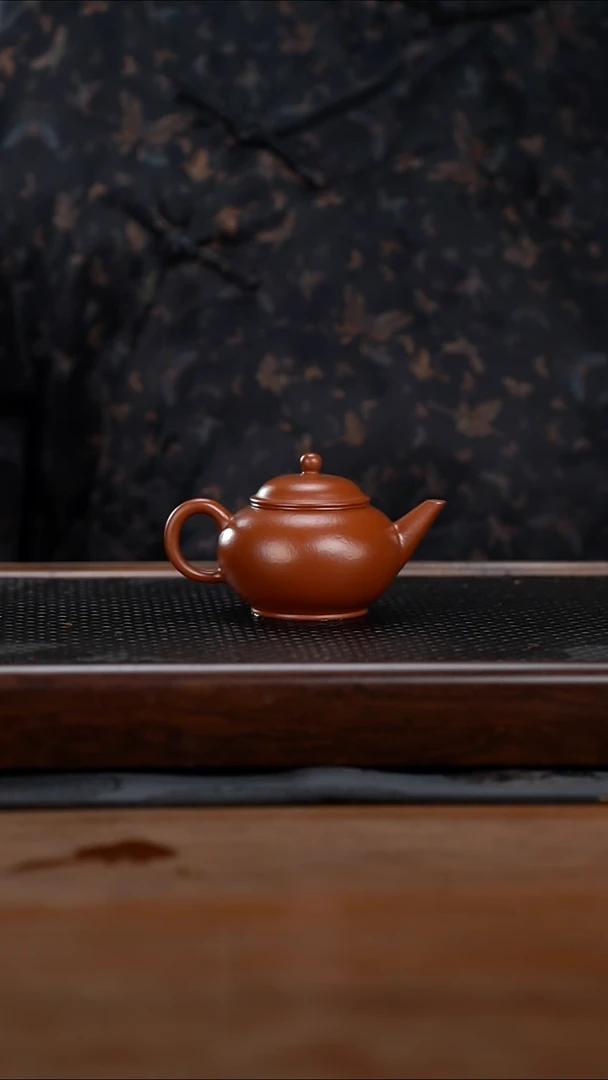 茶壶紫砂100cc原矿小煤窑朱泥水平14