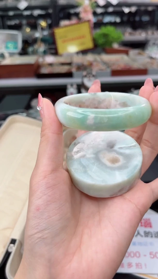 【闪购商品】石英质玉手镯未镶嵌57圈口（赠品镯心）6330357