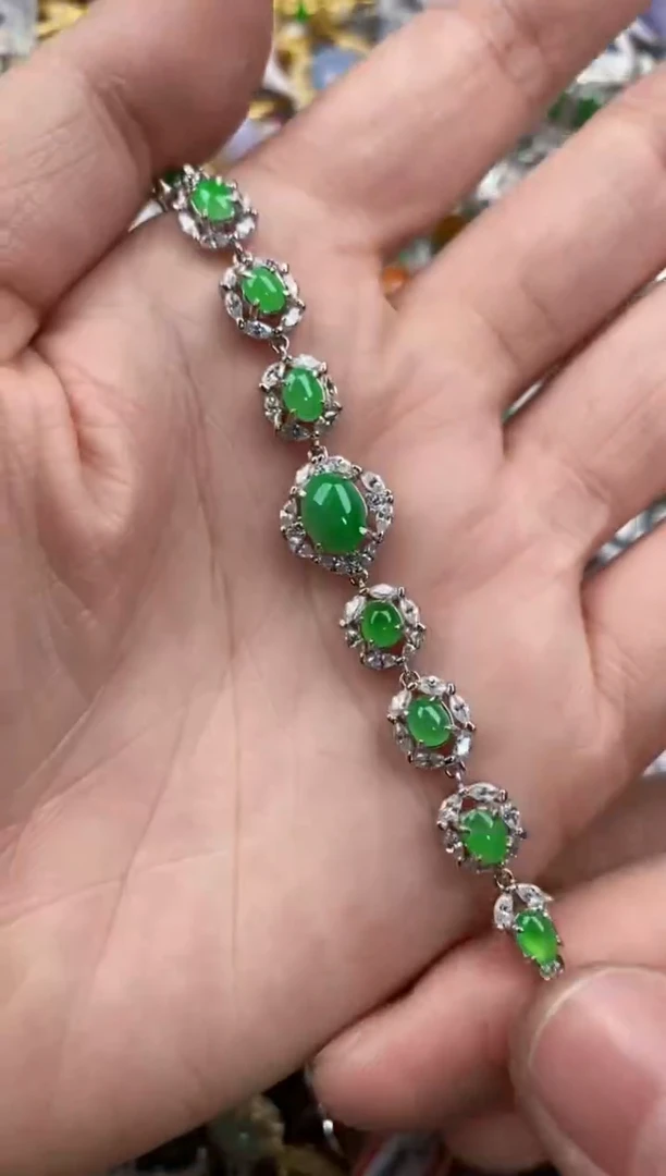 银S925镶嵌戒指翡翠888    7