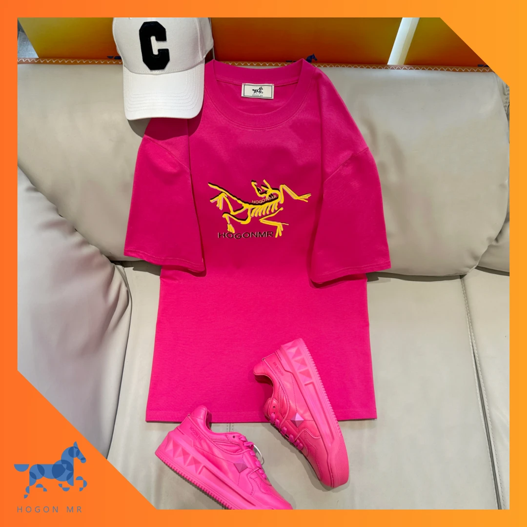 HOGON MR｜【新品】涂鸦鸟T恤圆领情侣宽松短袖时尚休闲潮流