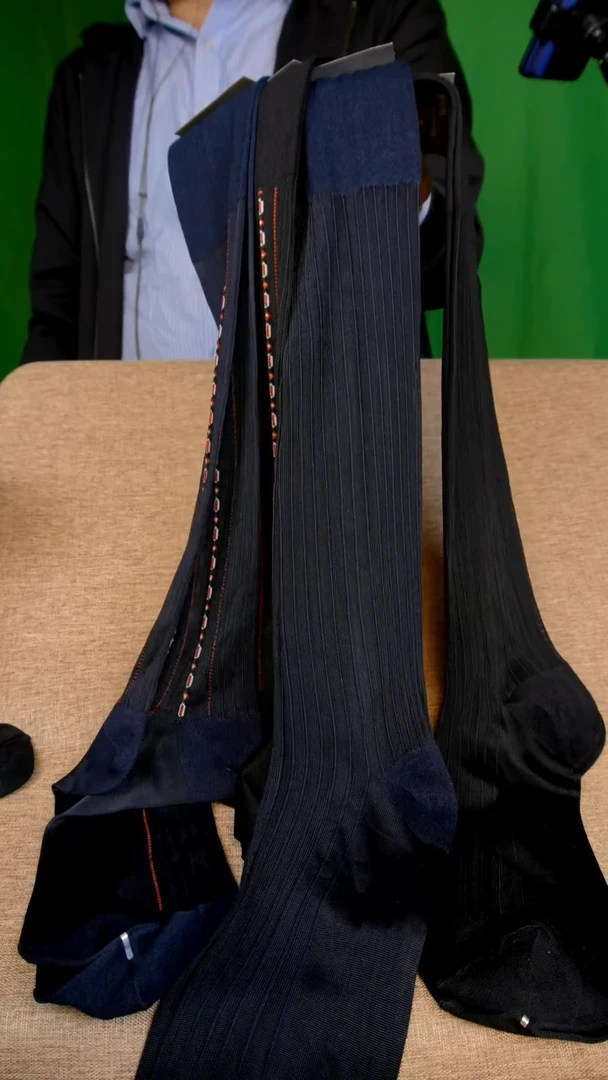 棉类混纺4双长筒丝袜