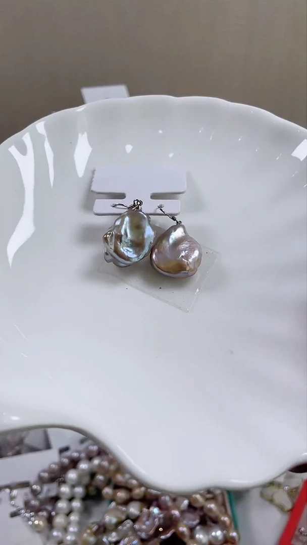 未镶嵌耳饰淡水珍珠【纯恬饰品】