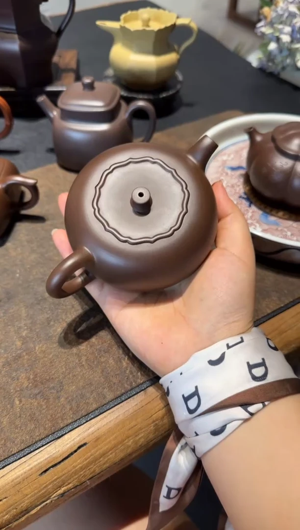 茶壶紫砂中*柿柿如意
