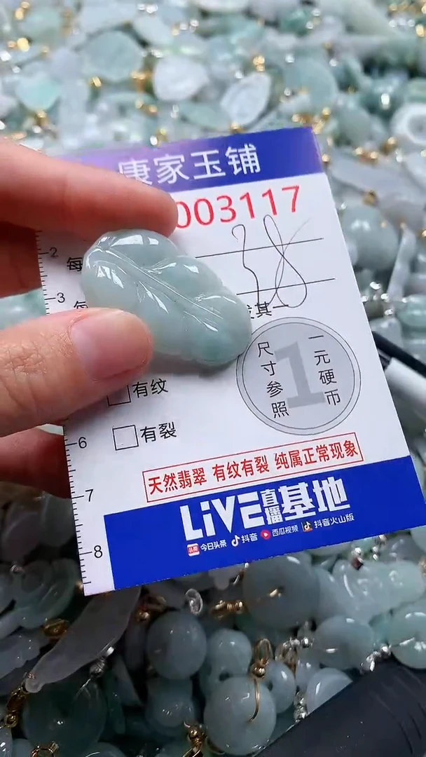 翡翠未镶嵌吊坠(不含链)3117
