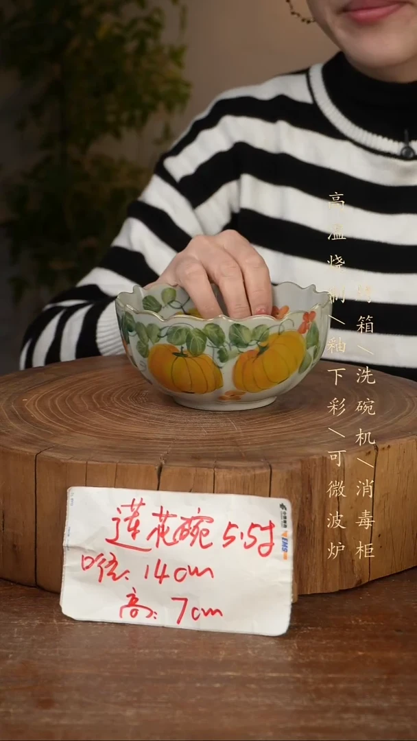 碗瓷景德镇手工手绘高温瓷釉下彩