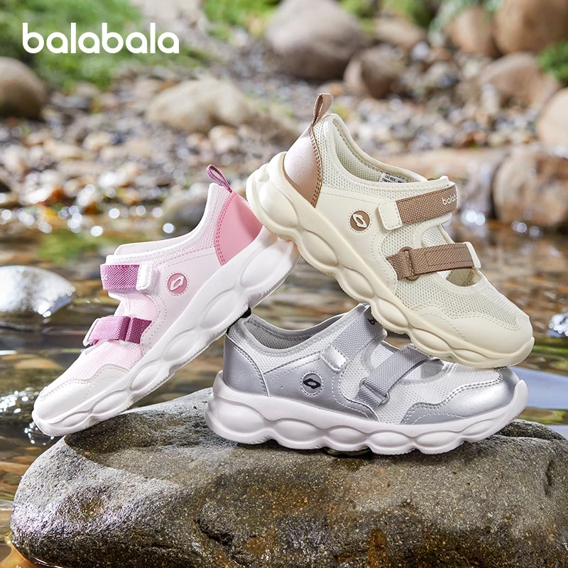 巴拉巴拉童鞋儿童凉鞋运动鞋时尚玛丽珍鞋2025夏新款鞋子透气网布