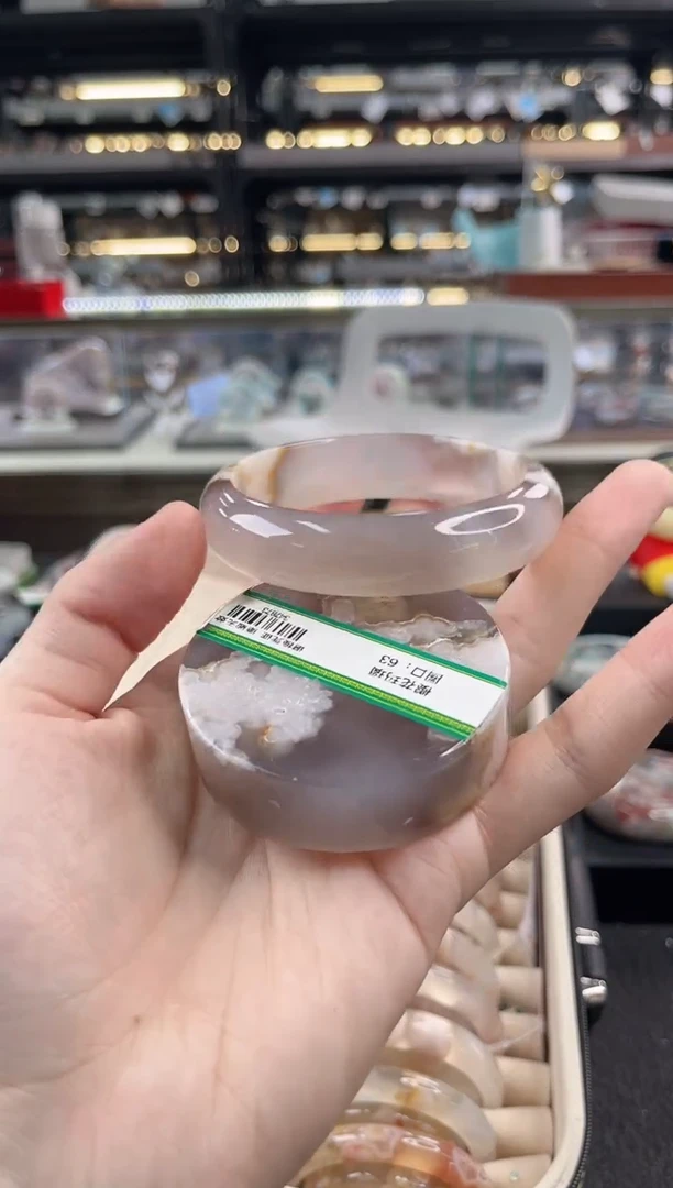未镶嵌手镯石英质玉62圈口 （赠品镯心）347873