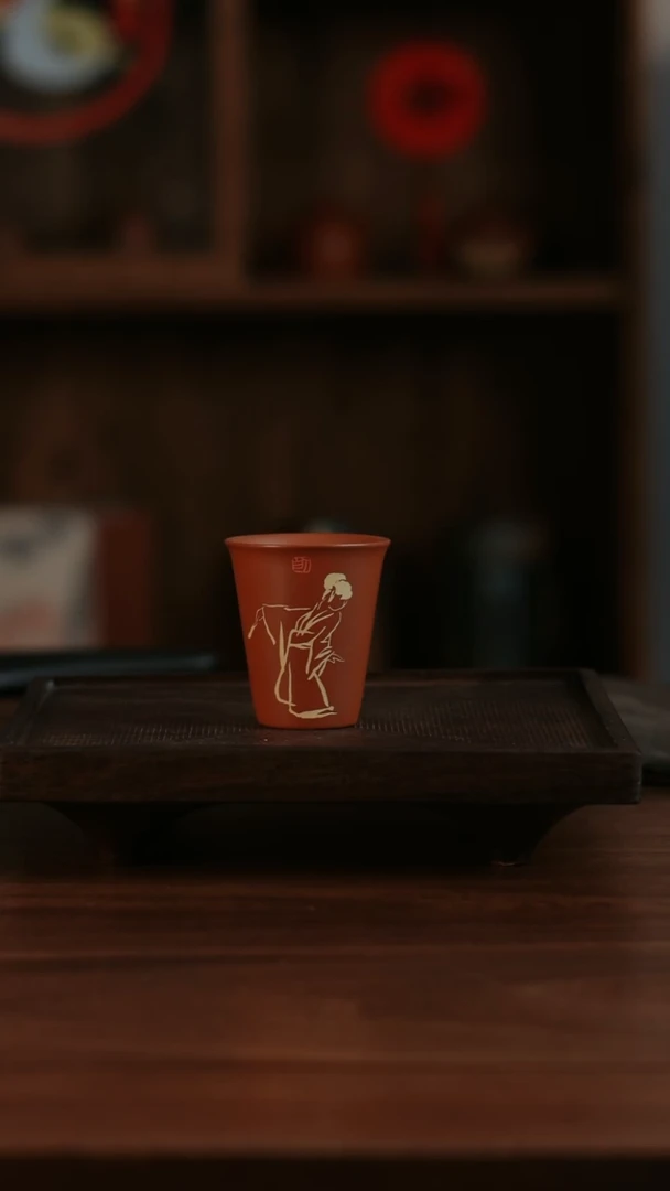 【闪购商品】二生陶作望春杯微微瑕 02