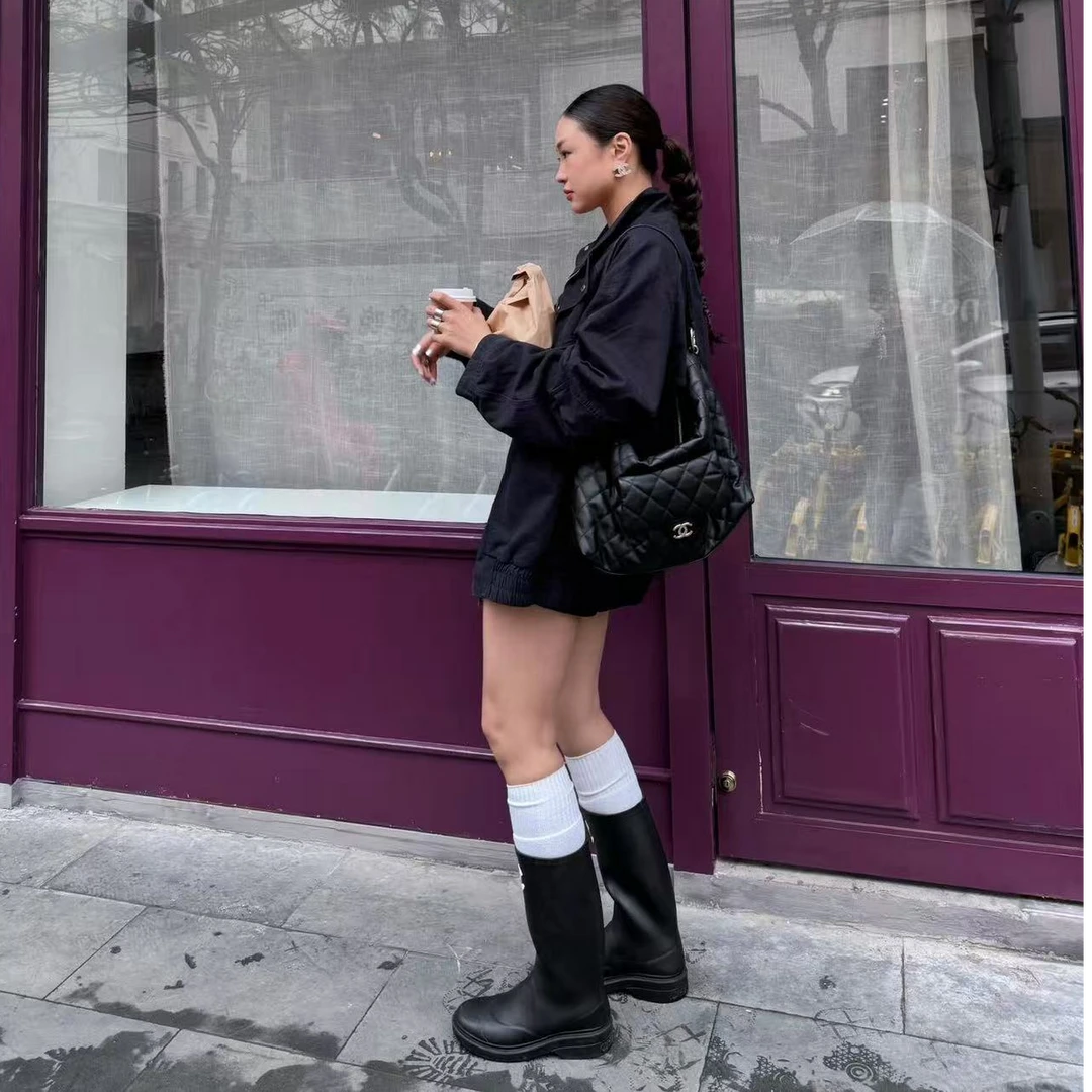 经典女士潮流百搭高筒靴S