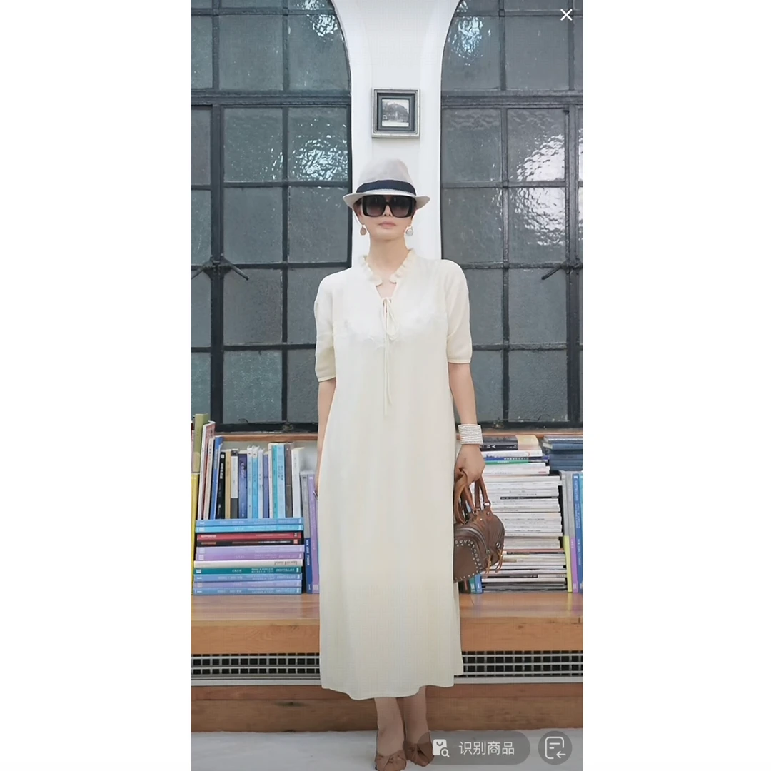 钢琴曲连衣裙 1oo绵羊毛气质针织王璇原创设计