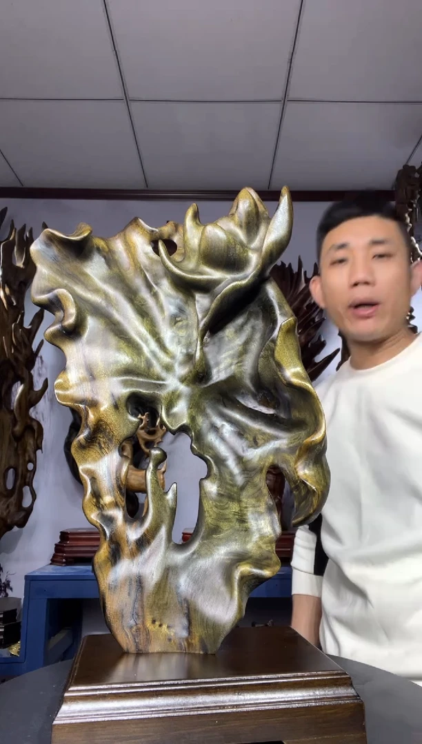金丝楠木雕款?****?金丝楠木工艺品摆件