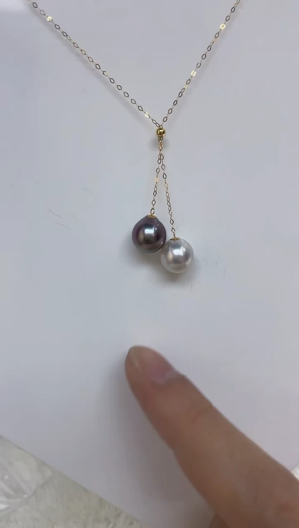 海水珍珠18K金镶嵌颈饰