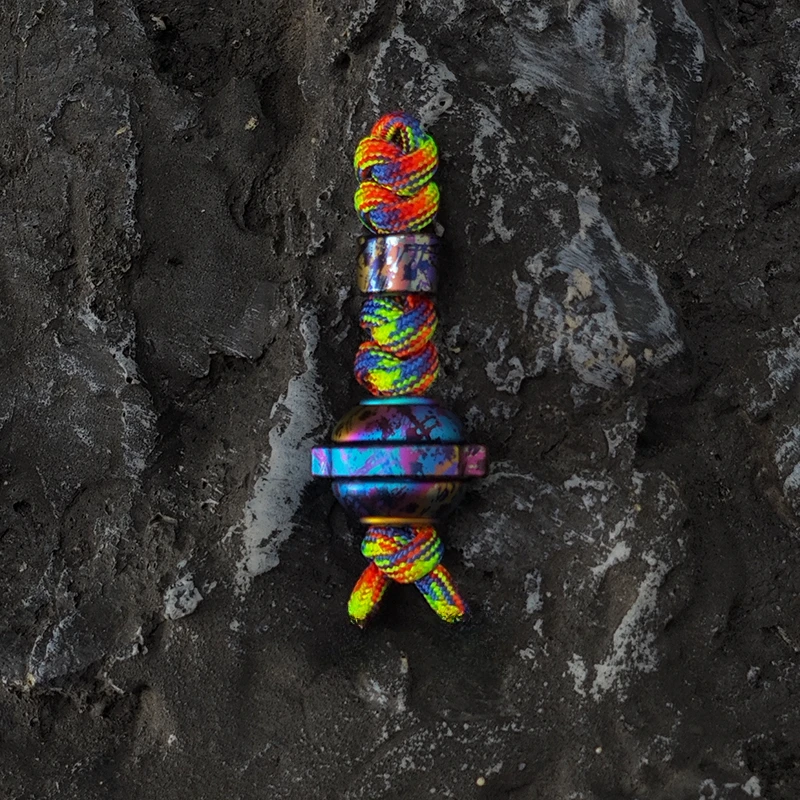 Tifire彩钛馆【星球坠】钛合金edc推牌坠子刀坠吊坠项坠尾坠