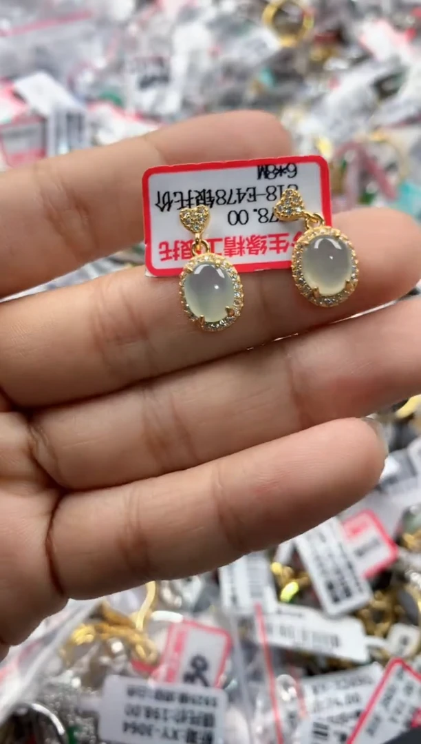 银S925镶嵌戒指翡翠555    3