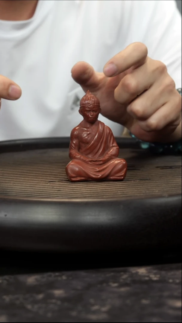 茶杯紫砂紫砂茶宠 大圣 朱泥