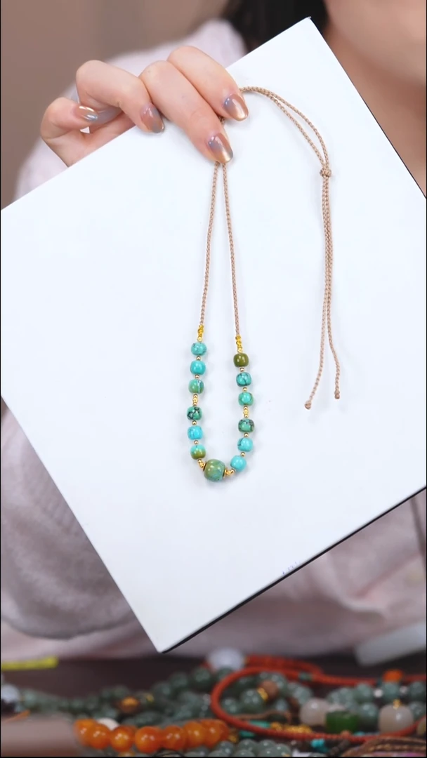 未镶嵌绿松石项链1