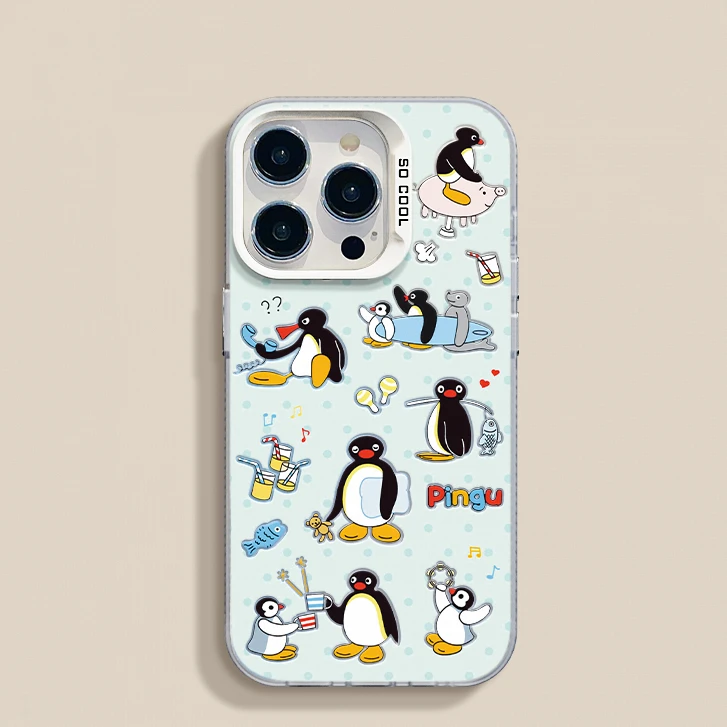 OPPOReno17适用小米15手机壳13硬iPhone16promax企鹅总动员苹果12