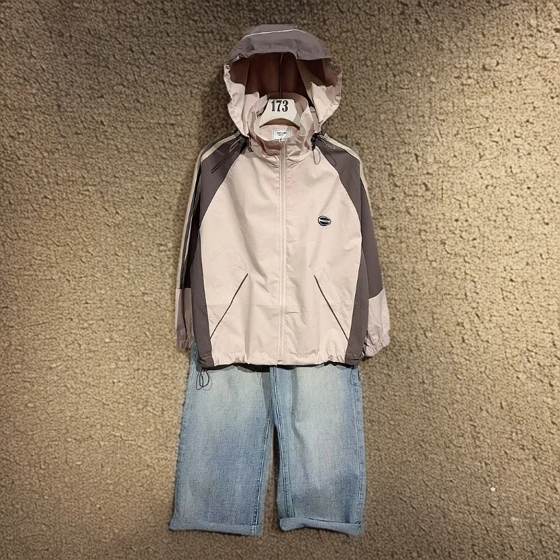 9602冲锋衣外套春款儿童时尚YYQ