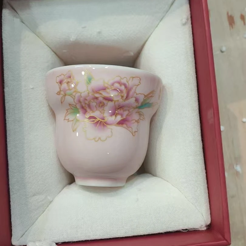 【闪购商品】粉汝牡丹葫芦主人单杯礼盒装