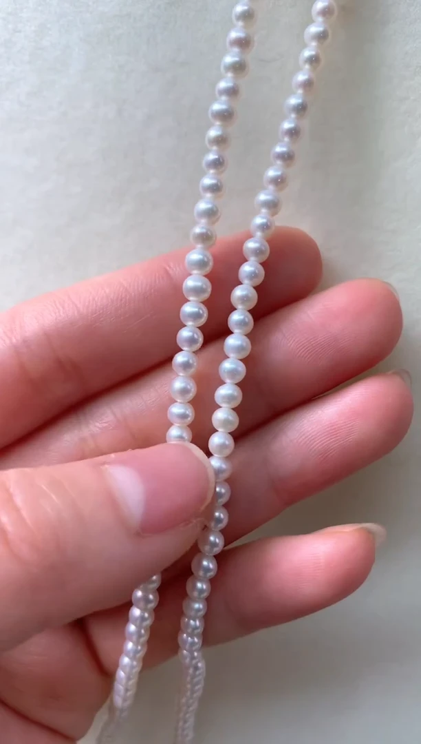 【闪购商品】淡水珍珠项链银S925镶嵌S380|499