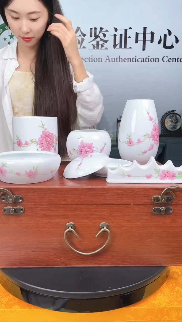 杯子景德镇陶瓷手工手绘套装